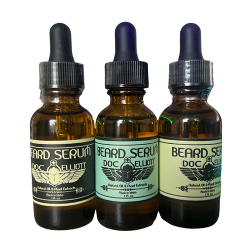 Beard Serum Bundle: Black, Green and White Label beard oils